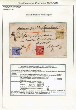 NORTH GERMAN POSTAL DISTRICT 1868-1871 – sheet 43