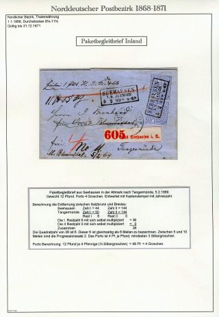 NORTH GERMAN POSTAL DISTRICT 1868-1871 – sheet 45