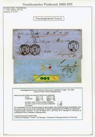 NORTH GERMAN POSTAL DISTRICT 1868-1871 – sheet 47