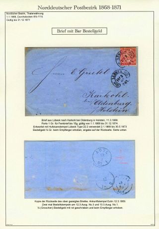 NORTH GERMAN POSTAL DISTRICT 1868-1871 – sheet 49