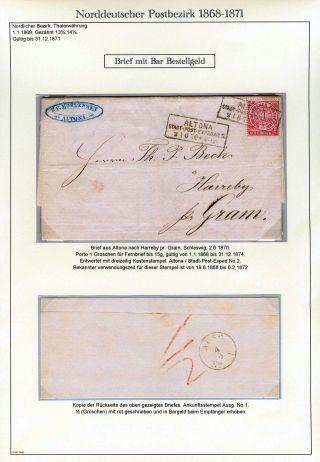 NORTH GERMAN POSTAL DISTRICT 1868-1871 – sheet 50