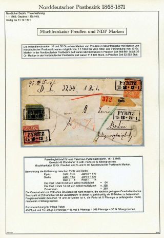 NORTH GERMAN POSTAL DISTRICT 1868-1871 – sheet 52