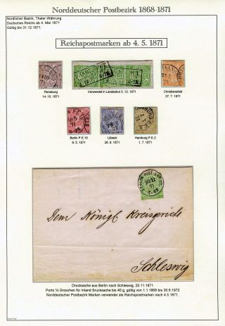 NORTH GERMAN POSTAL DISTRICT 1868-1871 – sheet 54