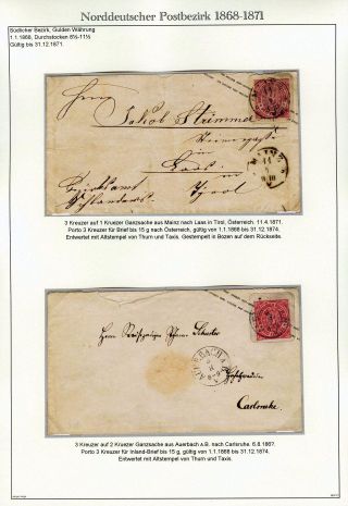 NORTH GERMAN POSTAL DISTRICT 1868-1871 – sheet 60