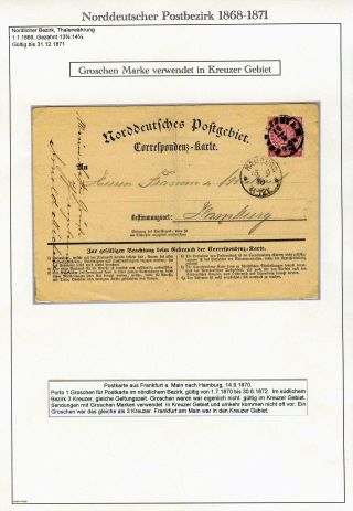 NORTH GERMAN POSTAL DISTRICT 1868-1871 – sheet 64