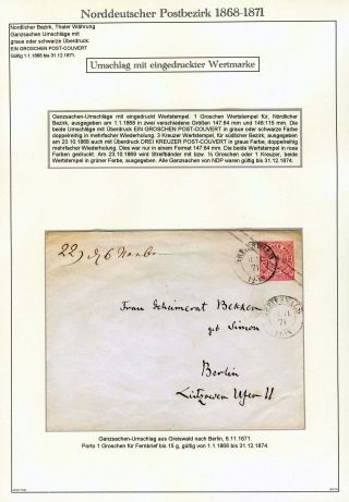 NORTH GERMAN POSTAL DISTRICT 1868-1871 – sheet 65