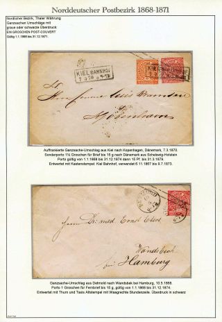 NORTH GERMAN POSTAL DISTRICT 1868-1871 – sheet 66