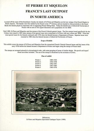 SAINT-PIERRE UND MIQUELON - FRANKREICHS LETZTE AUßENPOSTEN IN NORDAMERIKA – Blatt 1