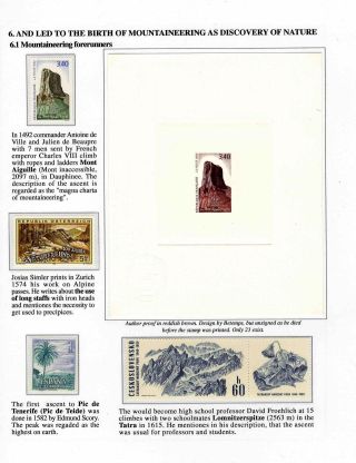 DIE EROBERUNG DES UNRENTABLEN WELT, GESCHICHTE DES BERGSTEIGENS – Blatt 35