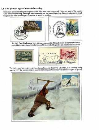 DIE EROBERUNG DES UNRENTABLEN WELT, GESCHICHTE DES BERGSTEIGENS – Blatt 46