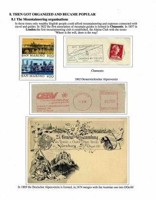 DIE EROBERUNG DES UNRENTABLEN WELT, GESCHICHTE DES BERGSTEIGENS – Blatt 52