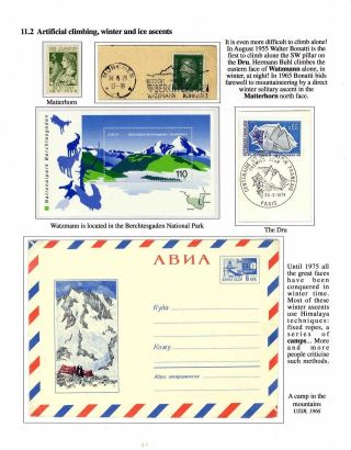 DIE EROBERUNG DES UNRENTABLEN WELT, GESCHICHTE DES BERGSTEIGENS – Blatt 91