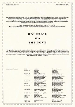 HOLUBICE 1920 – list 1