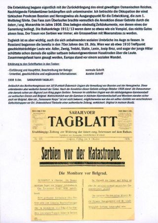 DER 1. WELTKRIEG - KÄMPFE AM BALKAN – Blatt 2