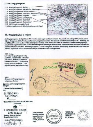 DER 1. WELTKRIEG - KÄMPFE AM BALKAN – Blatt 123