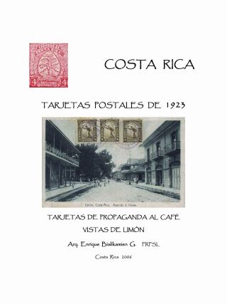 COSTA RICA: STATIONERY POSTCARDS FROM 1923 – sheet 1