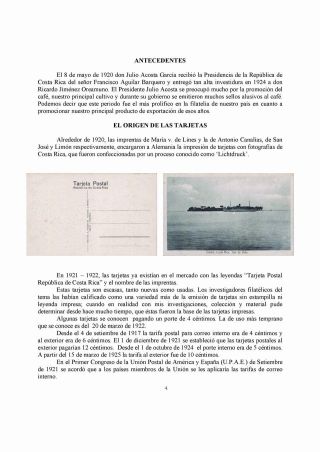 COSTA RICA: STATIONERY POSTCARDS FROM 1923 – sheet 6