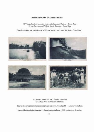 COSTA RICA: STATIONERY POSTCARDS FROM 1923 – sheet 12