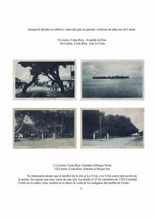 COSTA RICA: STATIONERY POSTCARDS FROM 1923 – sheet 14