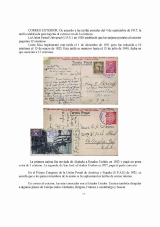 KOSTARIKA CELINOVÉ DOPISNICE 1923 – list 19