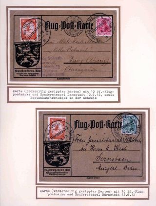 FIRST AIRMAIL ON RHINE AND ON MAIN – sheet 4