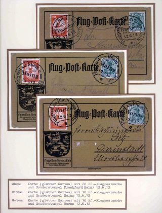 FIRST AIRMAIL ON RHINE AND ON MAIN – sheet 5