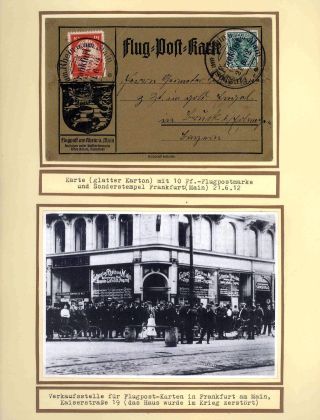FIRST AIRMAIL ON RHINE AND ON MAIN – sheet 19