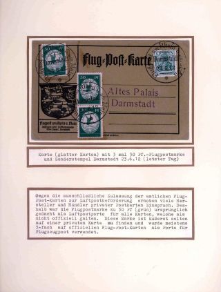 FIRST AIRMAIL ON RHINE AND ON MAIN – sheet 23