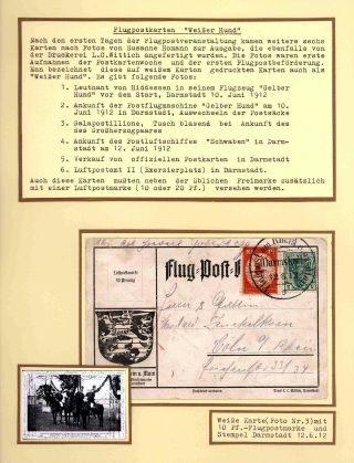 FIRST AIRMAIL ON RHINE AND ON MAIN – sheet 30