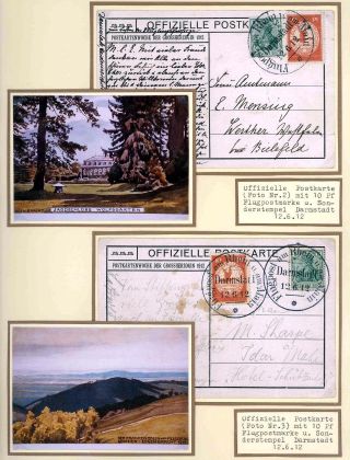 FIRST AIRMAIL ON RHINE AND ON MAIN – sheet 34