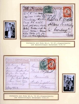FIRST AIRMAIL ON RHINE AND ON MAIN – sheet 36