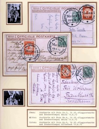 FIRST AIRMAIL ON RHINE AND ON MAIN – sheet 37