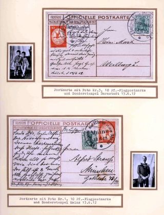 FIRST AIRMAIL ON RHINE AND ON MAIN – sheet 40