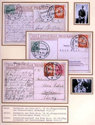 FIRST AIRMAIL ON RHINE AND ON MAIN – sheet 41