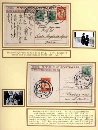 FIRST AIRMAIL ON RHINE AND ON MAIN – sheet 42