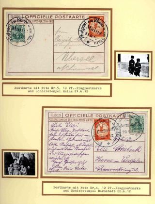 FIRST AIRMAIL ON RHINE AND ON MAIN – sheet 43