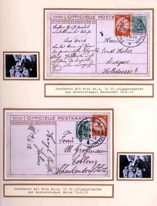 FIRST AIRMAIL ON RHINE AND ON MAIN – sheet 46