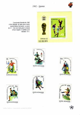 FUSSBALLWELTMEISTERSCHAFTEN - RUMÄNIEN AUSGABE 1966-2006 – Blatt 16