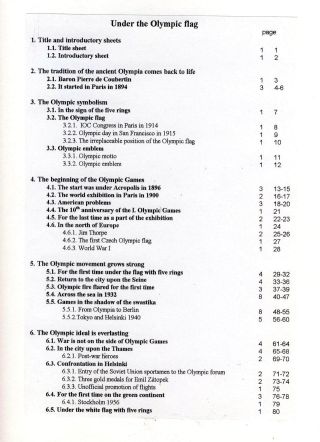 UNDER THE OLYMPIC FLAG – sheet 2