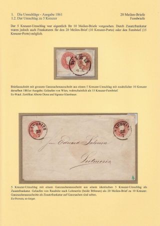 THE FIRST POSTAL STATIONERY ENVELOPES OF AUSTRIA (ISSUES OF 1861, 1863, 1867) – sheet 4