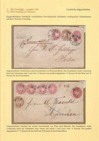 THE FIRST POSTAL STATIONERY ENVELOPES OF AUSTRIA (ISSUES OF 1861, 1863, 1867) – sheet 16