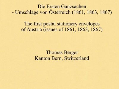 THE FIRST POSTAL STATIONERY ENVELOPES OF AUSTRIA (ISSUES OF 1861, 1863, 1867)