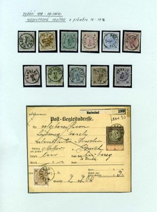 AUSTRIA - VIII. STAMP ISSUE 1890 – sheet 2