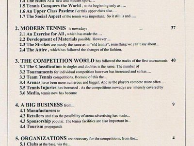 TENNIS - A VERY OLD MODERN SPORT