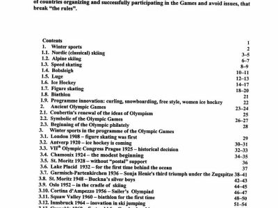 WINTER SPORTS AND OLYMPIC GAMES