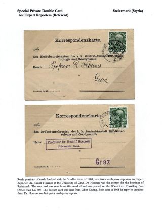 AUSTRIAN EARTHQUAKE STATIONERY REPORTING FORMS – sheet 11
