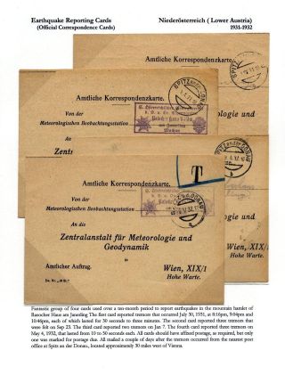 AUSTRIAN EARTHQUAKE STATIONERY REPORTING FORMS – sheet 16