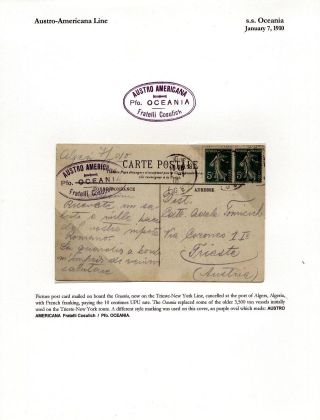AUSTRO-AMERICANA LINE – sheet 9