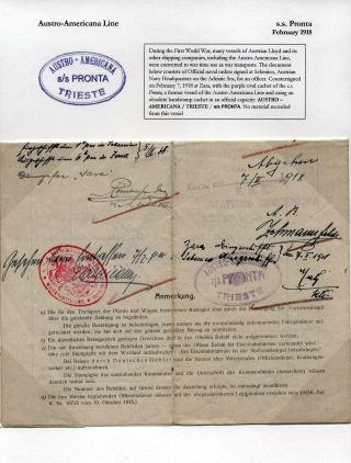 AUSTRO-AMERICANA LINE – sheet 18