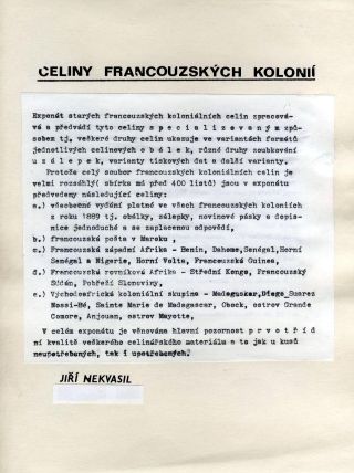 GANZSACHEN VON FRANZÖSISCH KOLONIEN – Blatt 1